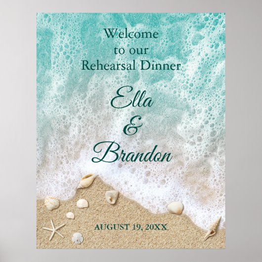 ビーチウェーブのリハーサルディナー ポスター (正面)
