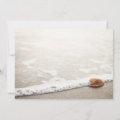 ビーチウェーブの結婚式 保存日 招待状 (裏面)