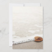 ビーチウェーブエンゲージメントパーティー 招待状 (裏面)