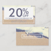 ビーチウェーブクーポンカード 割引カード (正面/裏面)