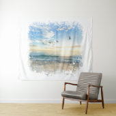 *~*ビーチウェーブサンセットサンライズサンセットAR7 タペストリー (インサイチュ(横))