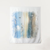 *~*ビーチウェーブサンセットサンライズサンセットAR7 タペストリー (正面)