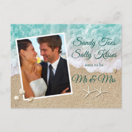 ビーチウェーブサンディトゥーズ塩辛キス写真 ポストカード