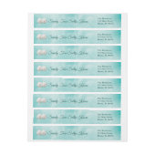 ビーチウェーブズサンディトゥーズサルティキス住所 シール ラップアラウンドラベル (シート)