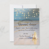 ビーチウェーブズシーシェルリハーサルディナー 招待状 (正面)