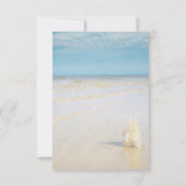 ビーチウェーブズシーシェルリハーサルディナー 招待状 (裏面)