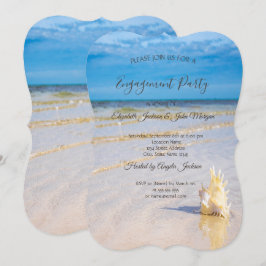 ビーチウェーブズシーシェル婚約 招待状