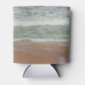 ビーチウェーブズトロピカルサマーバケーション自然写真 缶クーラー (正面)