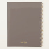 ビーチウェーブピンクピーチ海サンセットウォーターカラー プランナー手帳 (裏面)