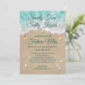 ビーチウェーブブライダルシャワー招待 招待状 (スタンド正面)