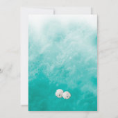 ビーチウェーブブライダルシャワー招待 招待状 (裏面)