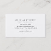 ビーチウェーブプロフェッショナルサーフスイムインストラクター 名刺 (裏面)