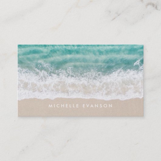 ビーチウェーブプロフェッショナルサーフスイムインストラクター 名刺 (正面)