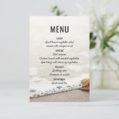 ビーチウェーブ ウェディングメニュー 招待状 (スタンド正面)