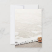 ビーチウェーブ ウェディングメニュー 招待状 (裏面)