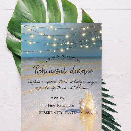 ビーチウェーブ シェル リハーサルディナー 招待状