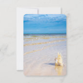 ビーチウェーブ シェル 受付 招待状 (裏面)