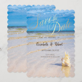 ビーチウェーブ シェル 記念日 セーブザデート