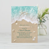 ビーチウェーブ&スターフィッシュリハーサルディナー招待状 招待状 (スタンド正面)