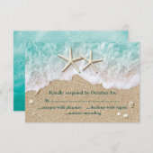 ビーチウェーブ&スターフィッシュRSVP 出欠カード (正面/裏面)