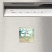 ビーチウエディングのSave the Date マグネット (インサイチュ (食洗機))
