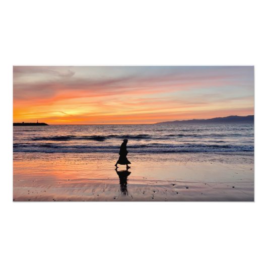 ビーチウォークアットサンセット – サンセットビーチ, CA フォトプリント            (正面)