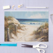 ビーチウォークコースト絵画ランドスケープ 薄葉紙 (クラフト)