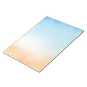 ビーチウォーターカラーカレッジルールドライン付きメモ帳 ノートパッド (アングル)