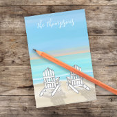 ビーチウォーターカラー海シーショアディロンダックチェア ポストイット