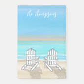 ビーチウォーターカラー海シーショアディロンダックチェア ポストイット (正面)