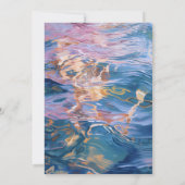 ビーチウォーターサンセット結婚式招待状 招待状 (裏面)