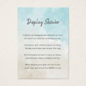 ビーチウォーター色なしラップシャワー表示ギフトタグ (正面)