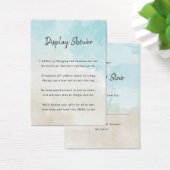 ビーチウォーター色なしラップシャワー表示ギフトタグ (デスク)