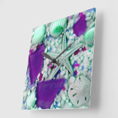 ビーチウォールクロック スクエア壁時計 (傾斜)