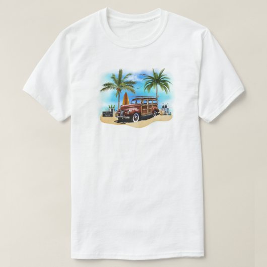 ビーチウッディワゴンTシャツ Tシャツ (デザイン正面)