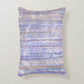 ビーチウッドブルーウォーターカラー抽象芸術 アクセントクッション (正面(垂直))