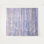 ビーチウッドブルーウォーターカラー抽象芸術 タペストリー (正面(横))