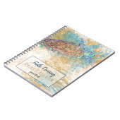 ビーチウミガメによる沿岸芸術 ノートブック (左側)