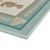 ビーチウミガメ海馬ヒトシェルキッチン カッティングボード (角)