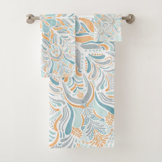 ビーチエスケープ水の色マンダラ バスタオルセット (インサイチュ)
