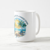 ビーチエスケープ：2つの椅子、1つの夢 コーヒーマグカップ (正面右)