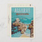 ビーチエストダンテス,ラゴスアルガルヴポルトガルユニーク- ポストカード (正面/裏面)