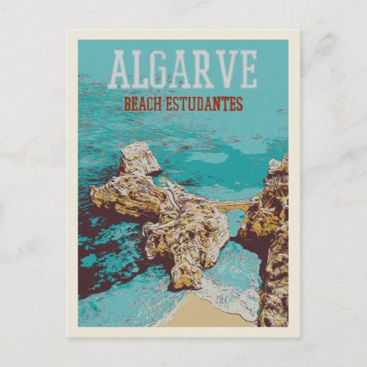 ビーチエストダンテス,ラゴスアルガルヴポルトガルユニーク- ポストカード (正面)