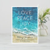 ビーチエレガントクリスマスホリデーカード シーズンカード (スタンド正面)