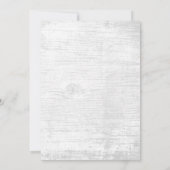 ビーチエレガントスターフィッシュホワイトランタンブライダルシャワー 招待状 (裏面)