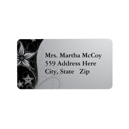 ビーチエレガントスターフィッシュ&スターガーザーライリーラベル ラベル (正面)