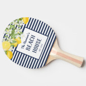 ビーチエレガントハウスウォーターカラーレモン 卓球ラケット (横)
