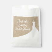 ビーチエレガントブライダルシャワーお気に入りバッグホワイト フェイバーバッグ (正面)