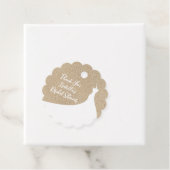 ビーチエレガントブライダルシャワーサンキューホワイト フェイバータグ (インサイチュ)