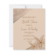 ビーチエレガントボホブライダルシャワー招待